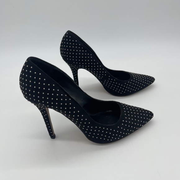 Aldo Pillow Walk Stessy Pump - Stiletto heel - Black with Silver Size 8.5 - Picture 3 of 10